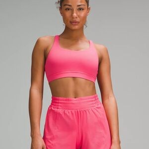 NWT lululemon Energy Bra Medium Support, B–D Cups in Glaze Pink size 6